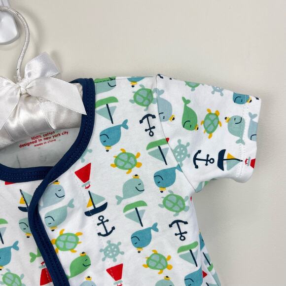 Magnificent Baby Nautical Bodysuit Romper 9 Months - Picture 2 of 7